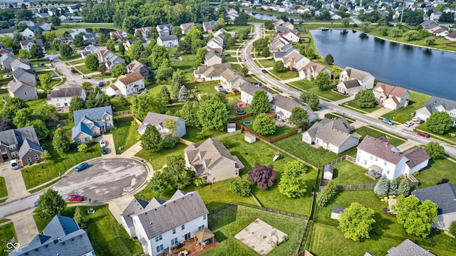 1306 Flat Wood Ct, Brownsburg, IN 46112 - aerial perspective of suburban area featuring a nearby body of water