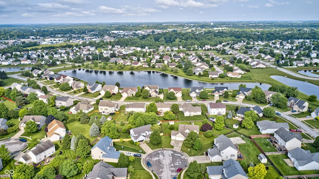 1306 Flat Wood Ct, Brownsburg, IN 46112 - aerial overview of property's location featuring nearby suburban area and a large body of water