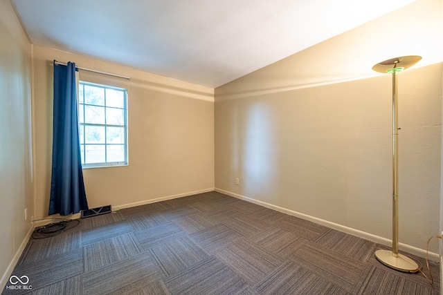 6 Heritage Dr, Terre Haute, IN 47803 - unfurnished room featuring vaulted ceiling and baseboards
