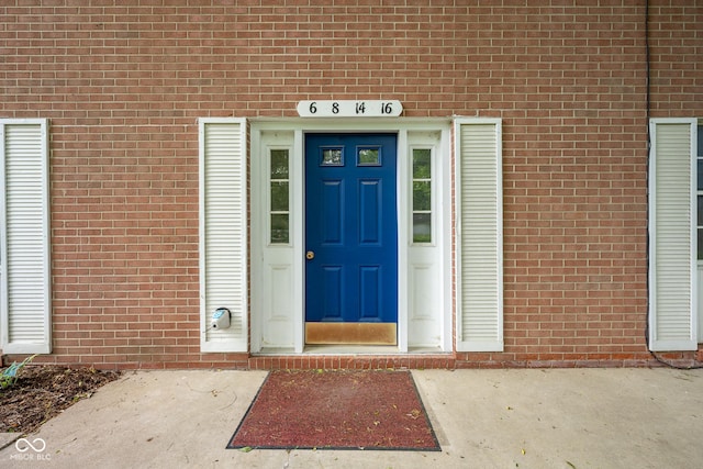 6 Heritage Dr, Terre Haute, IN 47803 - doorway to property featuring brick siding