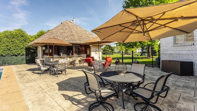 4930 Benthaven Dr E, Bargersville, IN 46106 - view of patio with outdoor dining space
