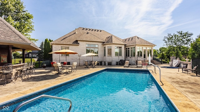 4930 Benthaven Dr E, Bargersville, IN 46106 - view of pool with a patio
