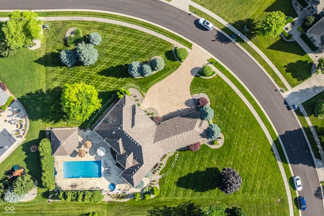 4930 Benthaven Dr E, Bargersville, IN 46106 - bird's eye view of a pool