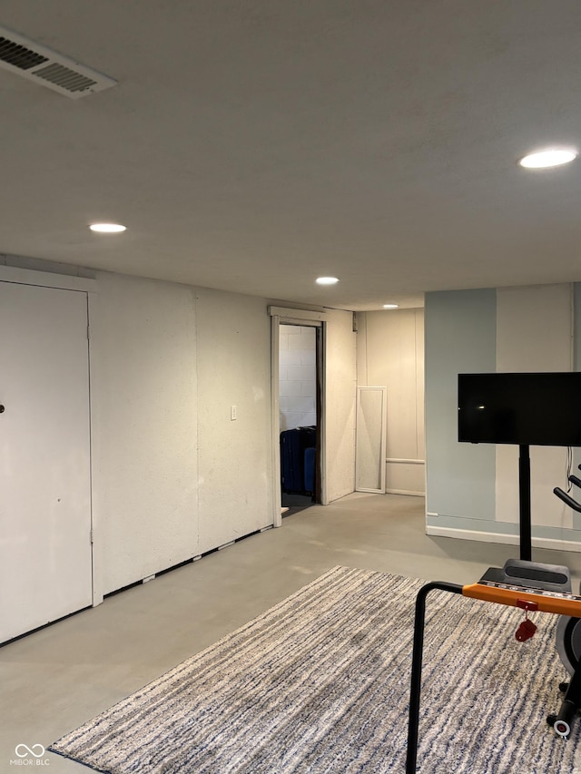 3031 W 18th St, Indianapolis, IN 46222 - finished below grade area with recessed lighting