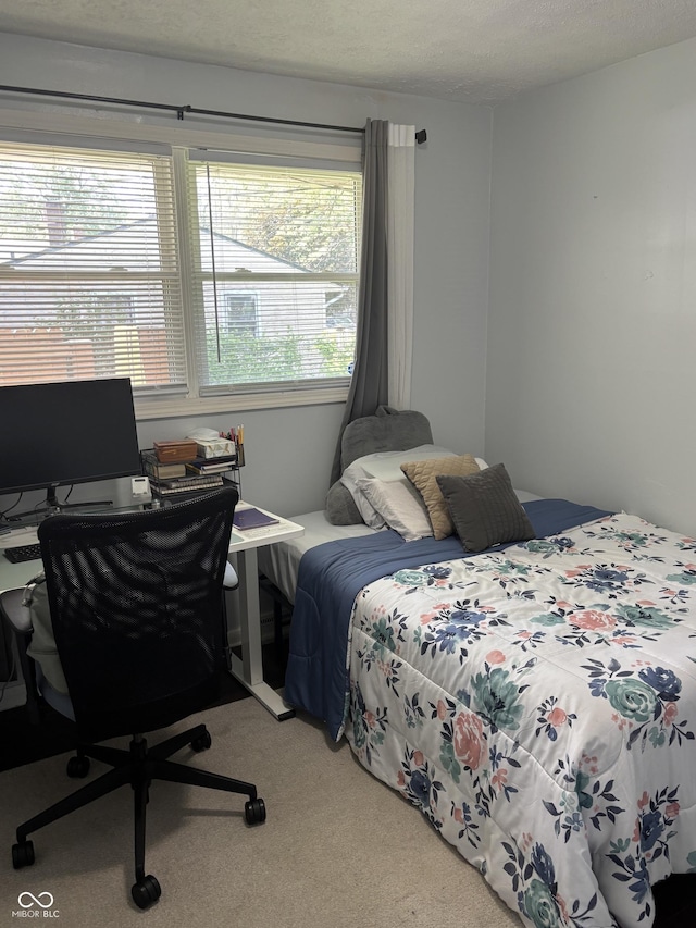 3031 W 18th St, Indianapolis, IN 46222 - bedroom featuring carpet and an office area
