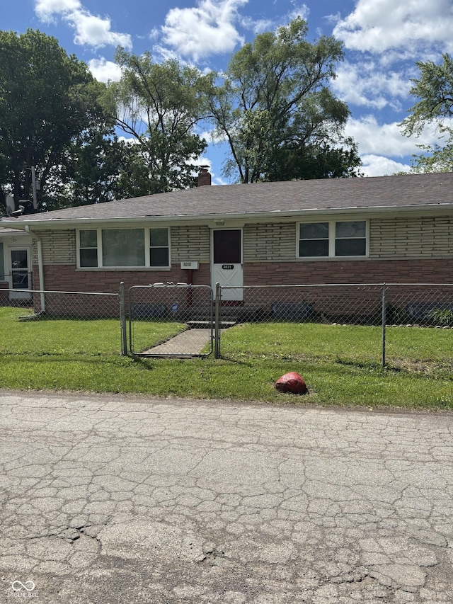 3031 W 18th St, Indianapolis, IN 46222 - view of front of property featuring brick siding and a chimney