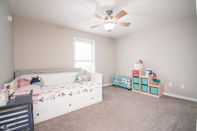 60 Bittersweet Ct, Seymour, IN 47274 - carpeted bedroom featuring baseboards and a ceiling fan