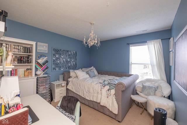 935 Northwich Ave, Westfield, IN 46074 - carpeted bedroom featuring a chandelier