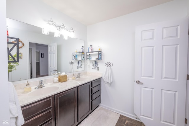 935 Northwich Ave, Westfield, IN 46074 - bathroom with double vanity and baseboards