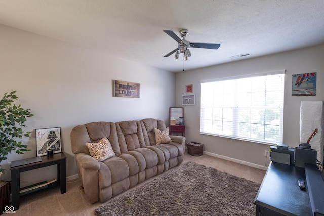 935 Northwich Ave, Westfield, IN 46074 - carpeted living area with ceiling fan and baseboards