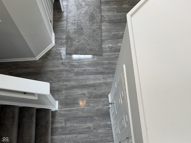 8939 Newchurch Blvd, Indianapolis, IN 46231 - detailed view of wood finished floors and baseboards