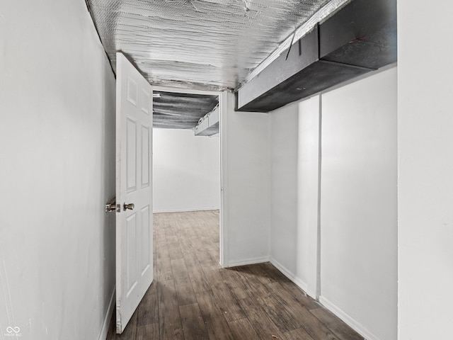 1209 W 22nd St, Anderson, IN 46016 - finished basement featuring wood finished floors and baseboards