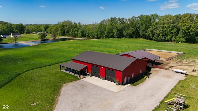 10104 E 850 S, Elizabethtown, IN 47232 - aerial view of a nearby body of water