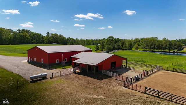 10104 E 850 S, Elizabethtown, IN 47232 - aerial view of sparsely populated area with a large body of water