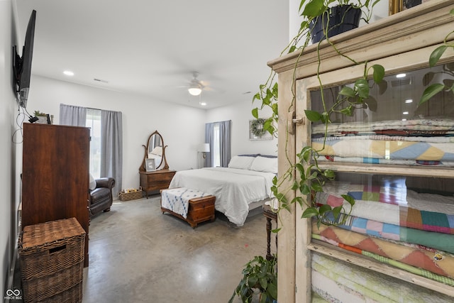 10104 E 850 S, Elizabethtown, IN 47232 - bedroom with concrete floors and recessed lighting