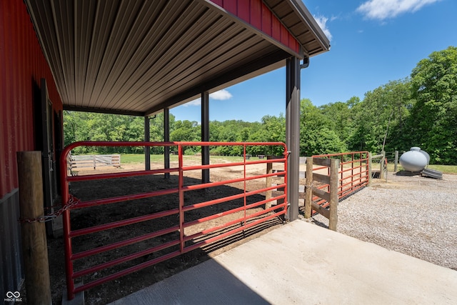 10104 E 850 S, Elizabethtown, IN 47232 - view of patio / terrace featuring an exterior structure and an outdoor structure