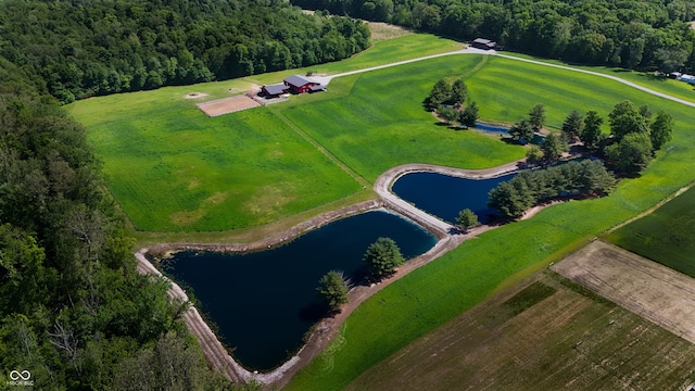 10104 E 850 S, Elizabethtown, IN 47232 - view of property location with a nearby body of water, a heavily wooded area, and rural landscape