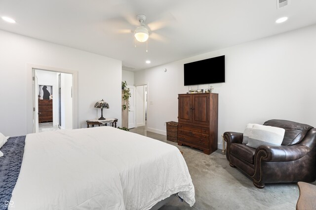 10104 E 850 S, Elizabethtown, IN 47232 - bedroom with carpet floors, recessed lighting, a ceiling fan, and baseboards