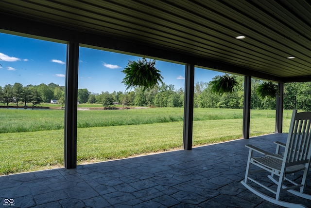 10104 E 850 S, Elizabethtown, IN 47232 - view of patio with view of wooded area
