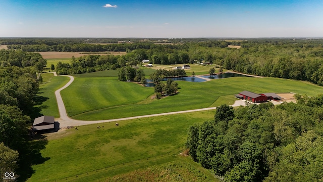 10104 E 850 S, Elizabethtown, IN 47232 - drone / aerial view of a large body of water and a heavily wooded area