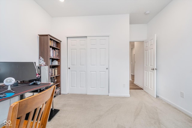 5304 Maywood Dr, Whitestown, IN 46075 - office area with light colored carpet and baseboards