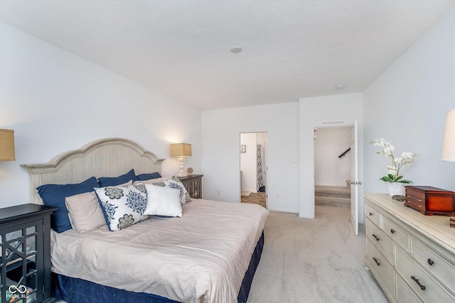 5304 Maywood Dr, Whitestown, IN 46075 - bedroom featuring light carpet