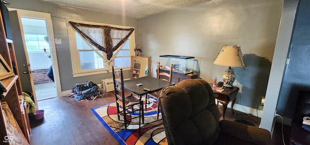 315 S Rural St, Indianapolis, IN 46201 - office space featuring hardwood / wood-style flooring and a textured ceiling