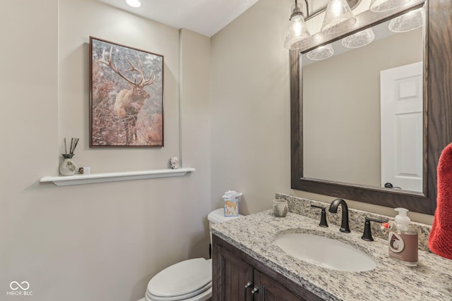 10759 Sawgrass Dr, Fishers, IN 46037 - half bath with vanity and toilet
