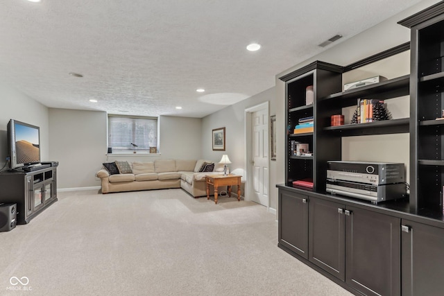 10759 Sawgrass Dr, Fishers, IN 46037 - living area featuring light colored carpet and recessed lighting