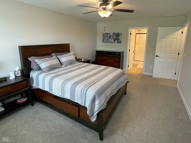 425 Bridgewater Ln S, Muncie, IN 47304 - carpeted bedroom with a ceiling fan and baseboards