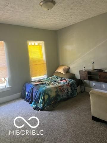 639 N Hamilton Ave, Indianapolis, IN 46201 - carpeted bedroom featuring a textured ceiling and baseboards