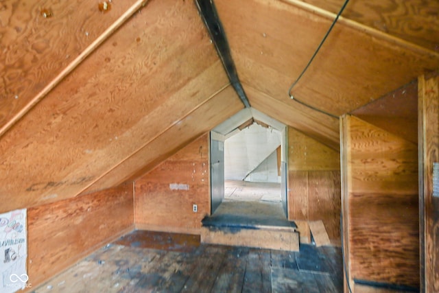 1514 W 2nd St, Marion, IN 46952 - bonus room featuring lofted ceiling and wood walls