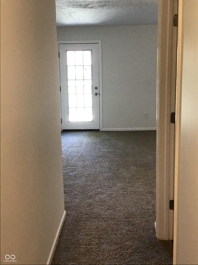 6070 Southbay Dr, Indianapolis, IN 46250 - corridor with carpet flooring and baseboards