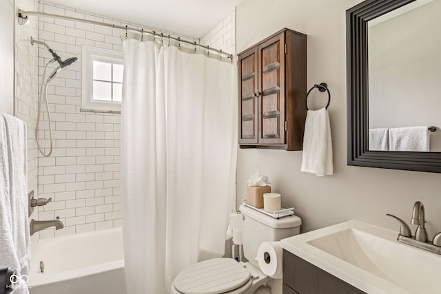 800 E 104th St, Carmel, IN 46280 - bathroom with toilet, shower / bathtub combination with curtain, and vanity