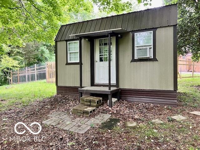 6774 S Becks Grove Rd, Freetown, IN 47235 - view of outbuilding with cooling unit