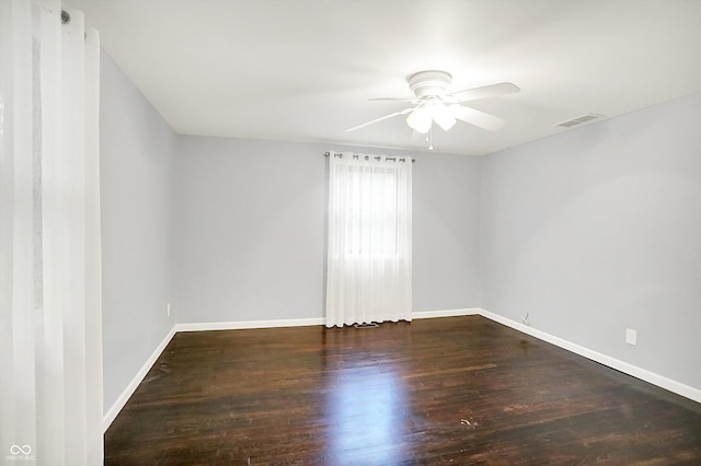 3126 Carriage Rd, West Lafayette, IN 47906 - unfurnished room featuring ceiling fan, wood finished floors, and baseboards