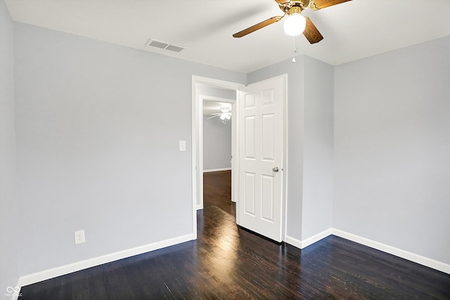 3126 Carriage Rd, West Lafayette, IN 47906 - unfurnished room with ceiling fan, baseboards, and wood finished floors