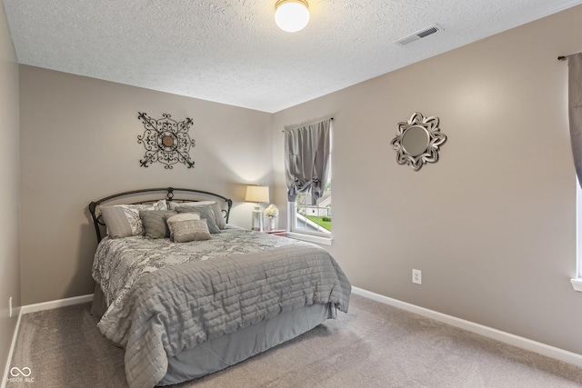 9756 Brook Meadow Dr, Mccordsville, IN 46055 - carpeted bedroom with a textured ceiling and baseboards