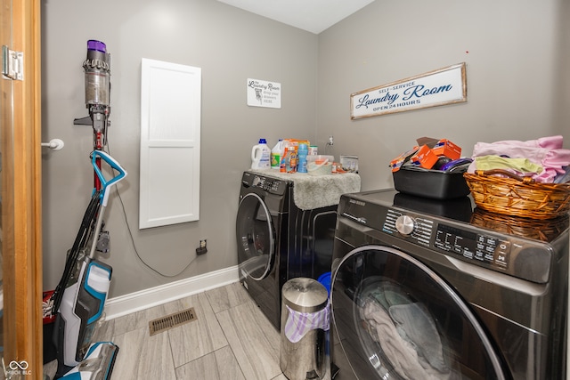 28 Patriot Ct, Greenfield, IN 46140 - washroom with independent washer and dryer and baseboards