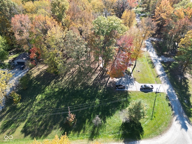 402 W Black Foot Trl, Greensburg, IN 47240 - aerial overview of property's location with a forest