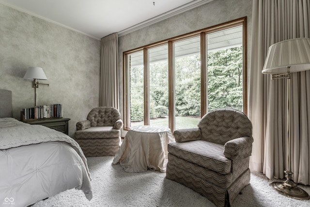 8905 Washington Blvd W Drive, Indianapolis, IN 46240 - bedroom with carpet floors and crown molding