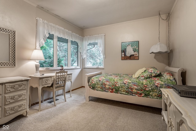 8905 Washington Blvd W Drive, Indianapolis, IN 46240 - bedroom with light colored carpet and crown molding