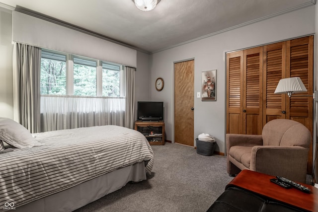 8905 Washington Blvd W Drive, Indianapolis, IN 46240 - carpeted bedroom featuring ornamental molding and baseboards