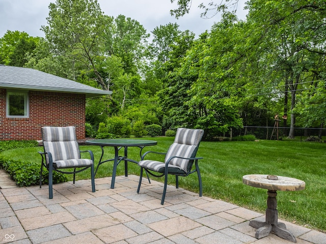 8905 Washington Blvd W Drive, Indianapolis, IN 46240 - view of patio featuring view of wooded area