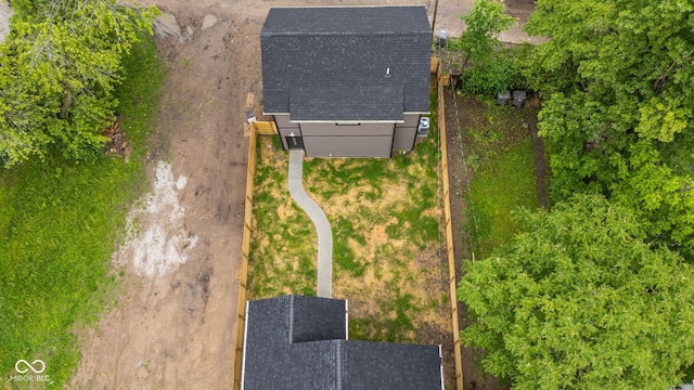 1027 Hosbrook St, Indianapolis, IN 46203 - aerial view of property and surrounding area