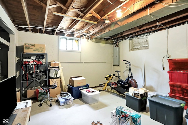 1725 W 53rd St, Indianapolis, IN 46228 - below grade area with electric panel