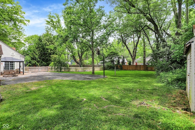 1725 W 53rd St, Indianapolis, IN 46228 - view of yard with a patio and a gazebo