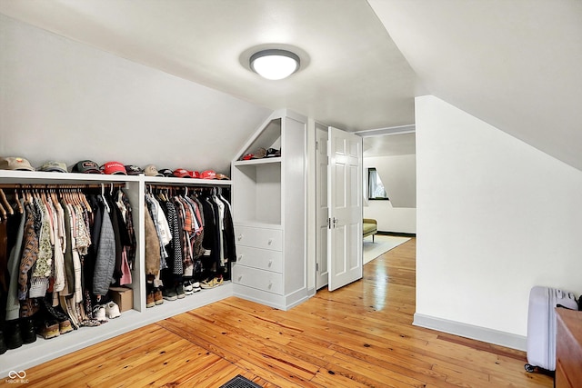 1725 W 53rd St, Indianapolis, IN 46228 - walk in closet with wood-type flooring and lofted ceiling