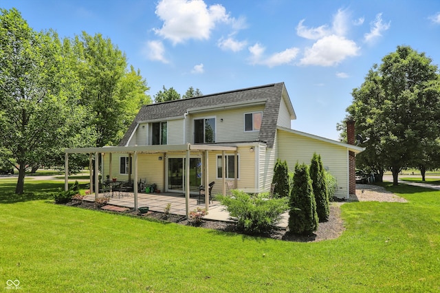 1240 Stringtown Pike, Cicero, IN 46034 - rear view of property with a patio, a yard, and roof with shingles