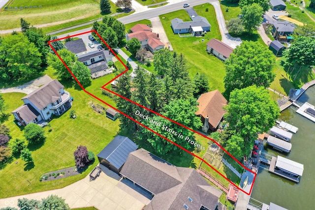 1240 Stringtown Pike, Cicero, IN 46034 - aerial perspective of suburban area featuring property boundaries highlighted